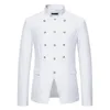 2024 Stand Court Butt Blazer Manteau Vintage Mariage Prom Casual Costume Gentleman Fi Élégant Banquet Dr Costume Veste V1Fz #