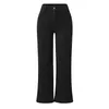 Pantaloni da donna Casual per le donne Pantaloni da lavoro all'aperto Fshion Tinta unita Velluto a coste Drappeggiato Mutandine Streetwear Pantaloni a gamba larga alla moda