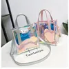 Borse a tracolla Stile coreano Tote Bag in PVC Shopper Borsa da donna Moda femminile composito 2024