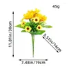 Decorative Flowers Durable 6 Heads Artificial Sunflowers Wedding Bouquets Table Centerpieces Decoration Floral Arrangement Party Home Decor