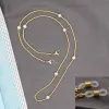 Colliers Go2Boho Chaîne pour femmes Masque Chaînes Lanyard Sangles Lunettes de soleil Bijoux Collier de perles d'eau douce 2021 Trendy Gold Tone Drop Del Oteji