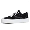 Sapatos casuais de qualidade tênis masculinos de couro de vaca remendo lona superior unisex esportes básicos estudantes verão macio lazer sapato 38-44