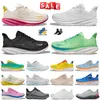 Aaa+topp hokaes clifton 9 bondi 8 designer män kvinnor löpskor gratis människor äggnog trippel vit svart isblå cyklamen söt lila mode jogging tränare sneakers