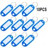 Hooks Nyckelplattor kan skrivas på FOB -ringen för att skriva etikett Keychain Bagage Tag ID Namn Taggar med Split
