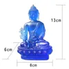 Dekorativa figurer Harts Hantverk Hemdekoration Tillbehör Buddha Staty Buddhism Sculpture Ornaments bil