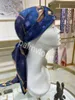 90Новый роскошный шелковый шарф, высококачественный шарф, дизайнерский платок на голову, шаль, навесной замок с буквенным принтом и узором в виде цепочки, шейные платки, дизайнерские женские легкие