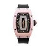 RichrsMill Watch Swiss Watch VS Factory Carbon Fiber Automatic ((occasion RM07-01 céramique creuse avec diamant montre pour femmeJ21DUPNG