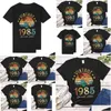 여성 티셔츠 여자 039S Tshirt Vintage 1985 Limited Edition Retro Funny 36 번째 생일 O 목 셔츠 패션 프린트 캐주얼 짧은 슬리브 otijb