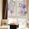 Window Stickers Privacy Windows Film Decorative Dandelion Stained Glass No Glue Static Cling Frosted Tint
