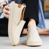 Scarpe casual sportive da uomo Lefu classiche morbide, confortevoli e traspiranti con suola spessa piccole bianche