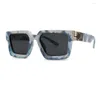 Солнцезащитные очки 2022, модные крутые уникальные солнцезащитные очки в стиле голубого неба и белых облаков, брендовый дизайн миллионеров3584822
