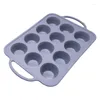 Baking Moulds Silicone Mousse Molds 12 Cup Dessert Round Shaped Chocolate Bakings Supplies Perfect Gift For Lover