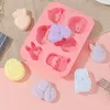 Baking Moulds Environmentally Easter Mold Egg Silicone For Diy Candy Chocolate Fondant Non-stick Food Pudding