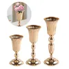 Vases Metal Table Flower Vase Dried Pot Decoration Bouquet Holder Road Lead For Living Room Birthday Anniversary Home Event