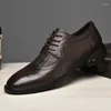 Chaussures décontractées de luxe élégantes pour hommes, Oxford en cuir véritable, motif Crocodile, robe formelle d'affaires, plates Derby assorties avec tout