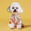 1pc macio e confortável conto de fadas reino flor camisa cães e gatos-adorável roupas para animais de estimação para seu amigo peludo