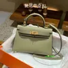 KY Tote Sacs de luxe en cuir luxueux sac à main Cross Border Sac Secondeneration Elephant Grey Premium Greatin Le cuir Womens Bag Mini Handsbag Have Logo HBWU