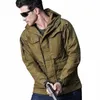 Outdoor windbreaker Cut Waterdichte jas Leger Fan Combat Coat Men Tactical Army H6TZ#