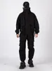 Fonctionnel Noir Workwear Veste Tactique Top Casual Col Roulé Veste Hommes Cott Vêtements Chamarras Para Hombre Hommes Veste n6RQ #