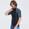 Use Sbart manga corta hombres Rash Guards camisetas Surf Windsurf navegación Tops trajes de baño masculinos trajes de baño BO