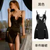 Sexy Skirt High End Sexy Fun Ice Silk Pajamas for Women in Summer with Chest Pads Small Breasts Sleeveless Suspenders Thin Pure Lustful Style Pajamas