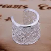 Bagues de cluster prix usine 925 argent couleur bague bijoux nobles charmes femmes dame cristal magnifique fête de mariage