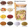 Storage Bottles Jars 18oz Airtight Glass Jars With Lids And Spoons Candy Jars With Lids Clear Spice Jars Small Food Storage Containers 240327