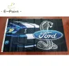Accessoires drapeau de voiture Ford Shelby, taille 2 pieds x 3 pieds (60x90cm) 3 pieds x 5 pieds (90x150cm), décorations de noël pour la maison, bannière, cadeaux