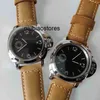 Luxury Watch 44mm Watch Men Automatic Mechanical Stainless Steel Luminous Waterproof Leather Strap Datepaner Watch liu 3DR2