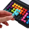 ألعاب الذكاء 3D Bead Puzzle التفكير المنطقي لبنات البناء 120 تحديات الألعاب تركيز لعبة السفر Montessori Toys Gift 24327