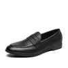 Casual Schoenen 2024 Trend Mode Gentleman Comfy Reizen Adulto Mannen Britse Stijl Slip Op Lederen Loafers Voor Mannen