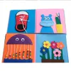 Jouets Montessori en tissu feutré pour bébés, apprentissage des compétences de vie de base, livre silencieux, livres sensoriels éducatifs pour bébés, nouvelle collection