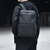 Mochila masculina preta oxford repelente de água multifuncional laptop de 15,6 polegadas bolsas escolares universitárias