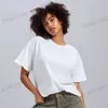 Överdimensionerade tomma t-skjortor plus storlek T-shirts Anpassad tungvikt 100% bomullsbesättning Nacke för kvinnor