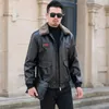 Hommes Manteaux d'hiver Pu Vestes en cuir Bomber Manteau Homme Polaire Fi Vêtements pour hommes Veste de moto épais Vintage Outwear 5XL Y9Jv #