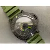 Lyxklockor för mekaniska klockor Panerrais Swiss Automatic Movement Sapphire Mirror 47mm Importerat gummi Watchband varumärke Italien Sport armbandsur ru