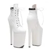 Dance Shoes Auman Ale 23CM/9inches PU Upper Sexy Exotic High Heel Platform Party Women Boots Pole 147