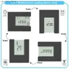 Masa Tablosu Saatleri Elektronik Masaüstü LCD Takvim Çalar Saat İç Mekan Termometre İle Çalar Saat Ev Ofis Masası için Mutfak Zamanlayıcısı Saat24327