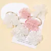 Hair Accessories 2pc Mesh Bow Clips Baby Girls Lace Nylon Headbands Daisy Flower Barrettes Hairpins Children Kid Party Headwear