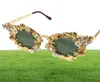 Lunettes de soleil Yangliujia baroque évider fleurs restauration anciennes façons de lunettes plage tourisme femmes bijoux accessoires9108601