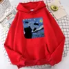 The Starry Cat Night Printing Botus Men Autumn Oversize Hoodie Fi Prole bluzy swobodne S-XXL Pullover Tops O7HS#