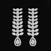 Комплект ожерелья и серег 2024 Коллекция Цирконий Дубай для женщин 4 шт. Свадебные украшения Аксессуары
