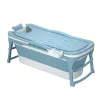 Bathtubs Foldable Bath Tub for Adult Portable Bath Bucket Quality Plastic Thickened Doublelayer Bathtub Large Size Bath Barrel