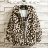 2023 Winter Korean Leopard Print Jacket Loose and Comfortable Cott-padded Jacket Fi Men's and Women's Autumn Warm Jacket p4JH#