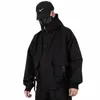 Functial Black Workwear Jacke Taktische Top Casual Rollkragenjacke Herren Cott Kleidung Chamarras Para Hombre Männer Jacke n6RQ #