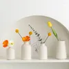 Vasen Nordic Blumenvase Weiße Keramik Hochzeits-Mittelstück Anordnung Pflanzen Topf Home Wohnzimmer Desktop-Dekoration