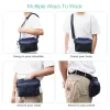 Carriers ORIA Hands Free Dog Training Pouch Portable Pet Snacks Treat Waist Fanny Pack Reward Bum Bags Builtin Poop Bag Dispenser