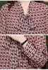 Kvinnor Blues Fanieces Ropa Mujer Camisas Office Lady Plaid Shirt Shirt Blusa Lace-Up Chiffon England Långärmning Tryck Topps 1704