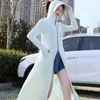 Women's sunscreen coat 2024 new UV long thin sunscreen ice silk hooded sun-protective clothing