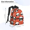 Plecak Panda Lover Cute Large Cacal School Notebook Fashion Waterproof Regulowane sporty podróżne